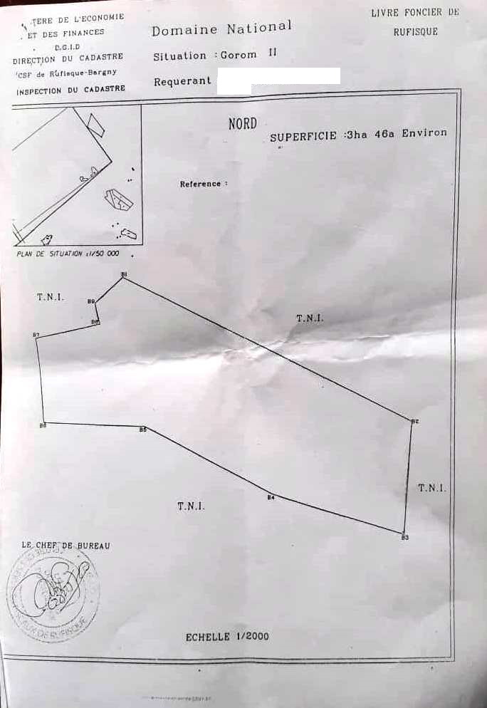 VENTE DE TERRAIN A GOROM 2