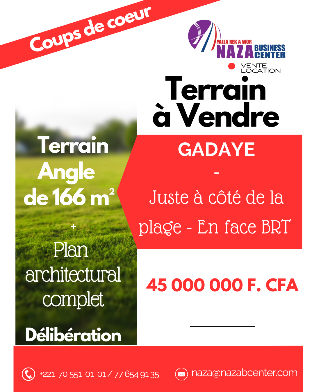 VENTE DE TERRAIN GADAYE